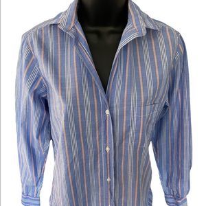Grayson Blue and Pink Striped Button Down Shirt